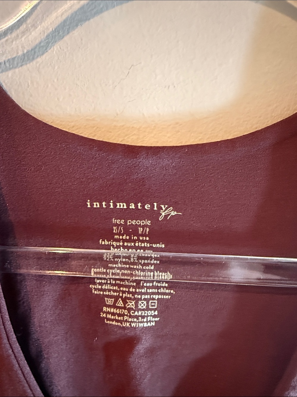 Free People Scoop Neck Crop Tank - Plum - Picture 2 of 3